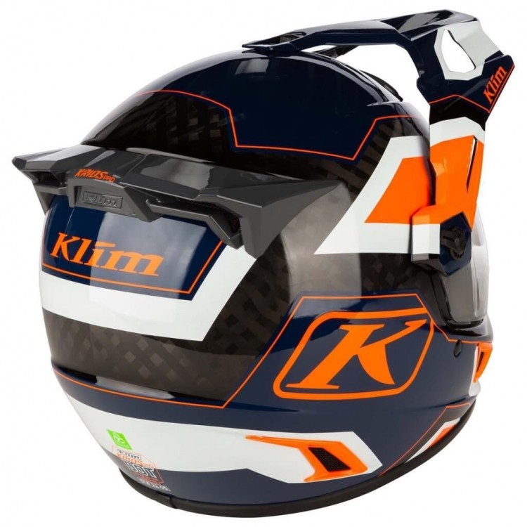Klim Krios Pro Carbon Adv Rally Motosiklet Kaskı Oranj